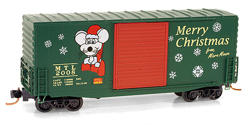 MTL - Box, High Cube, 2008 Christmas Car - Micro-Trains 101 00 070